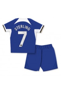 Chelsea Raheem Sterling #7 Babytruitje Thuis tenue Kind 2023-24 Korte Mouw (+ Korte broeken)